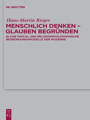 cover image of Menschlich denken--Glauben begründen